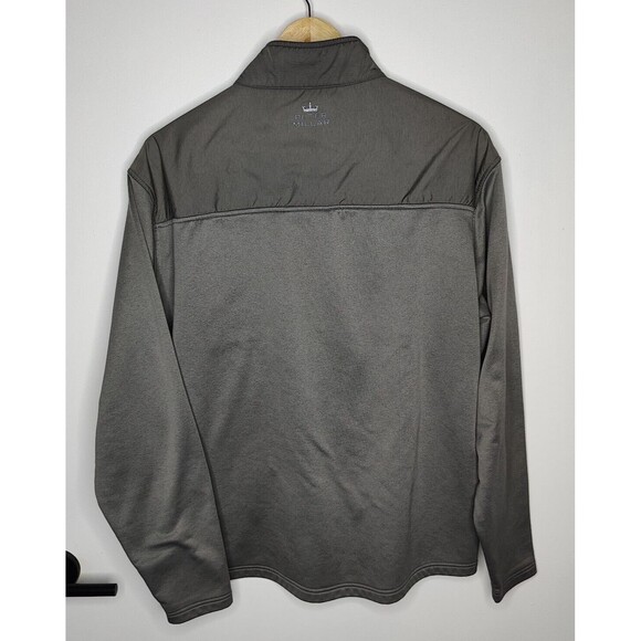 Peter Millar Crown Sport 1/4 Zip Sweater Gray Cameron Hybrid MF17EZ32 Mens Large - Picture 4 of 9